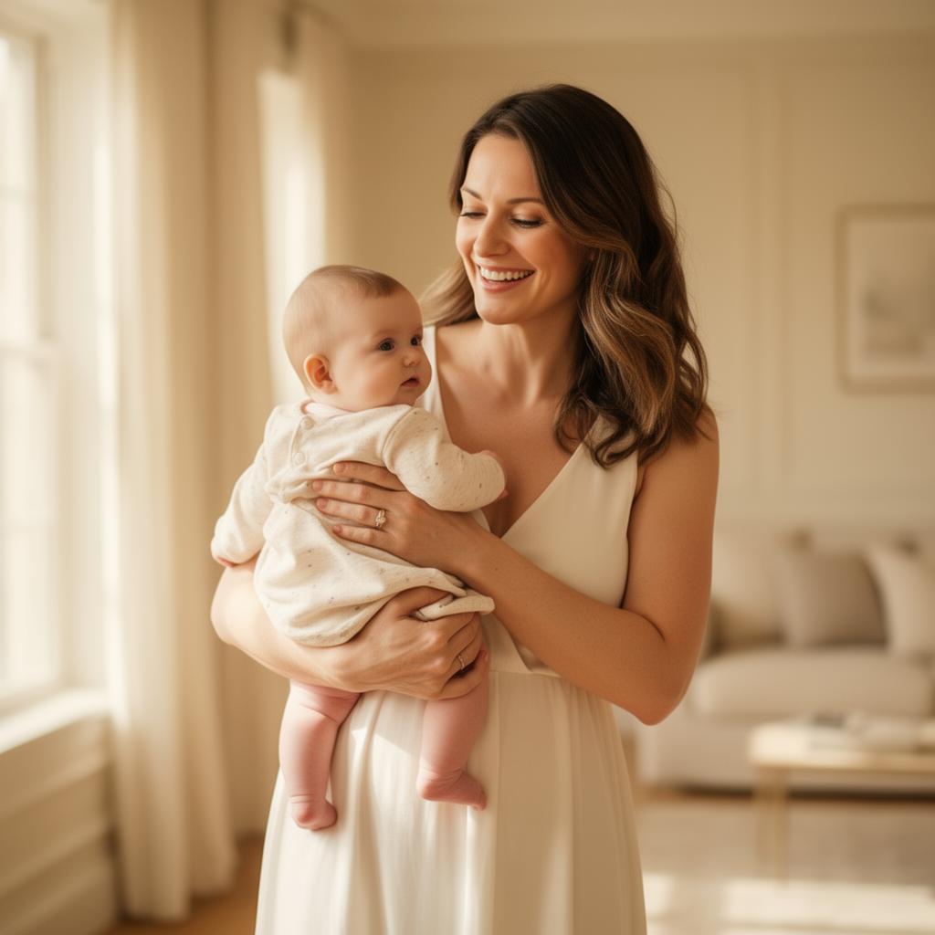 Lifestyle portrait representing New Moms